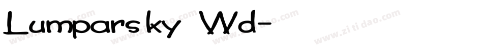 Lumparsky Wd字体转换